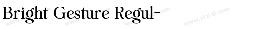 Bright Gesture Regul字体转换